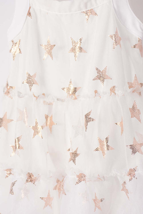 Card slide image -  VESTIDO DE LITTLEMIC CON PANTY CRUDO PARA BEBÉ NIÑA