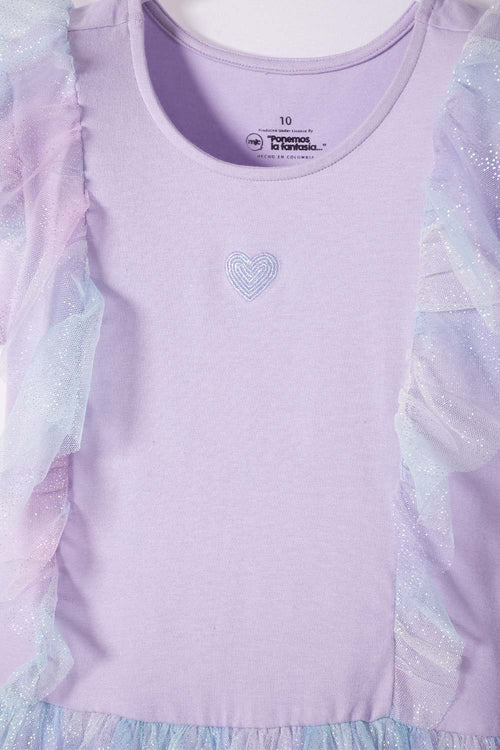 PIJAMA DE STITCH CON PANTALÓN LARGO MULTICOLOR PARA NIÑA 2T A 5T