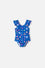 VESTIDO DE BAÑO DE LITTLEMIC AZUL PARA NIÑA 2T A 5T