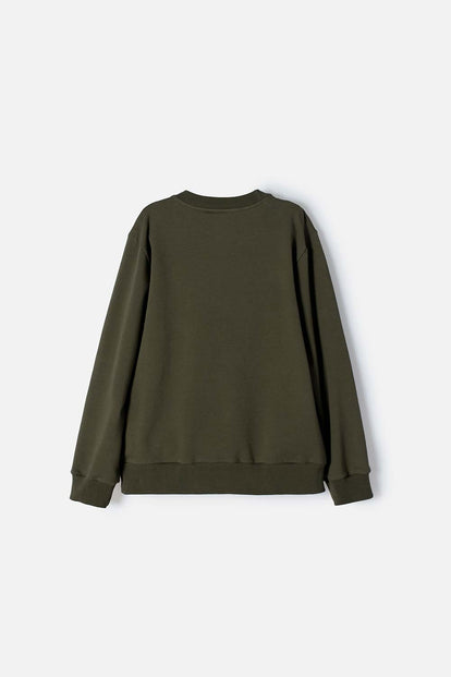 BUZO DE MIC CERRADO VERDE PARA NIÑO