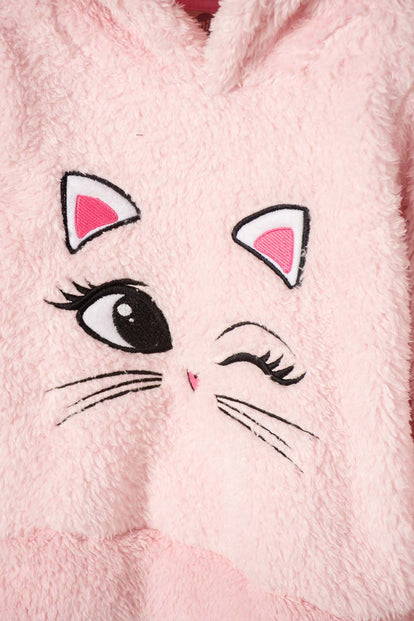 BUZO DE LITTLEMIC CON CAPUCHA ROSADO PARA NIÑA 2T A 5T