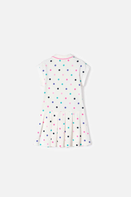 Card slide image -  VESTIDO LITTLEMIC MARFIL CORTO PARA NIÑA 2T A 5T
