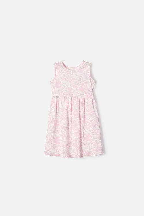Card slide image -  VESTIDO DE LITTLEMIC MARFIL Y ROSADO PARA NIÑA 2T A 5T