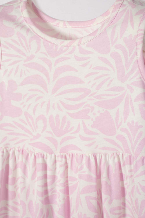 Card slide image -  VESTIDO DE LITTLEMIC MARFIL Y ROSADO PARA NIÑA 2T A 5T