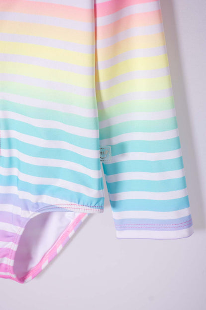  CONJUNTO DE BAÑO LITTLEMIC MANGA LARGA MULTICOLOR PARA NIÑA 2T A 5T