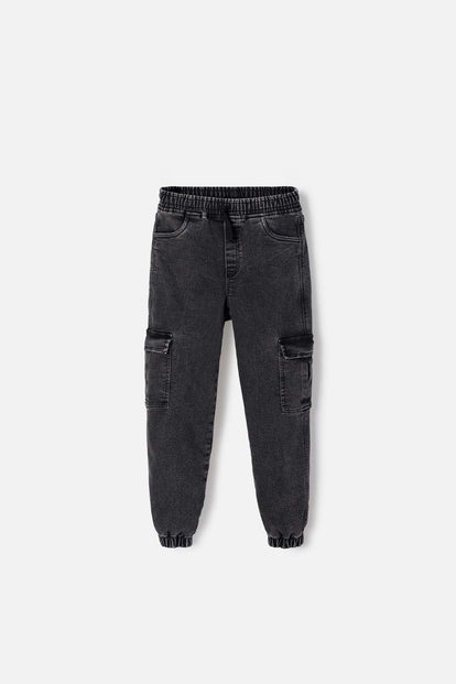 JOGGER DE MIC CON CORDON NEGRO PARA NIÑO