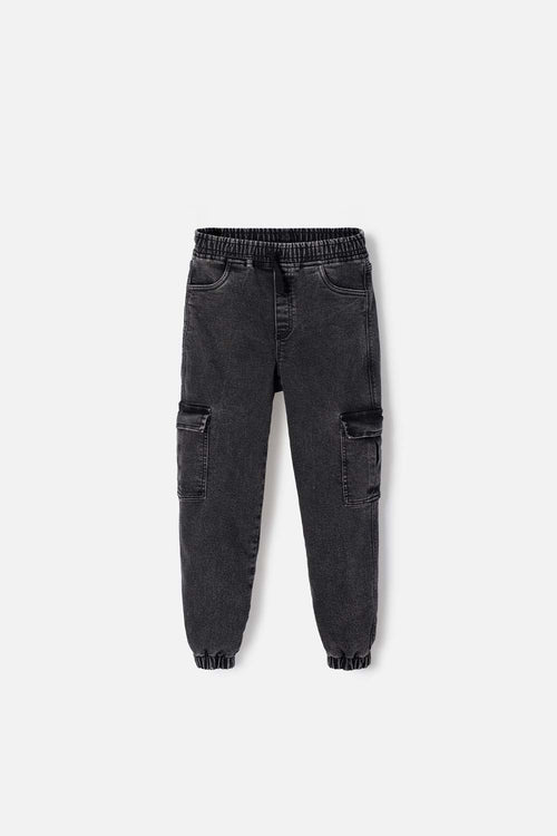 JOGGER DE MIC CON CORDON NEGRO PARA NIÑO