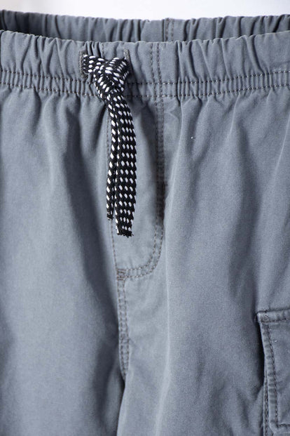 BERMUDA DE LITTLEMIC CON BOLSILLOS GRIS PARA NIÑO 2T A 5T