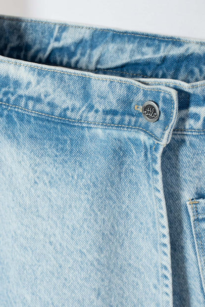 FALDA DE LITTLEMIC DENIM AZUL PARA NIÑA 2T A 5T