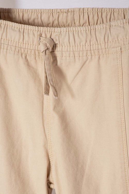 JOGGER DE LITTLEMIC CON CORDÓN CAQUI PARA NIÑA 2T A 5T