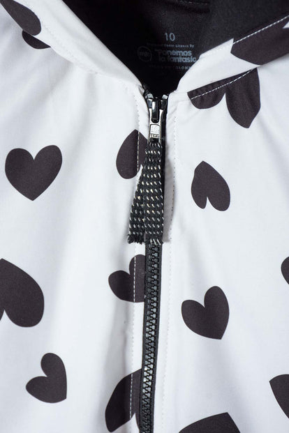  CHAQUETA DE MIC CON CIERRE MULTICOLOR PARA NIÑA