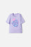 CAMISETA DE MIC MANGA CORTA LAVANDA CLARO PARA NIÑA