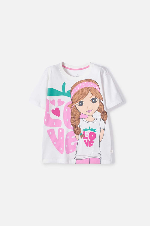 Card slide image -  CAMISETA DE MIC MANGA CORTA MULTICOLOR PARA NIÑA