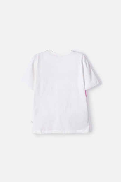 CAMISETA DE MIC MANGA CORTA MULTICOLOR PARA NIÑA