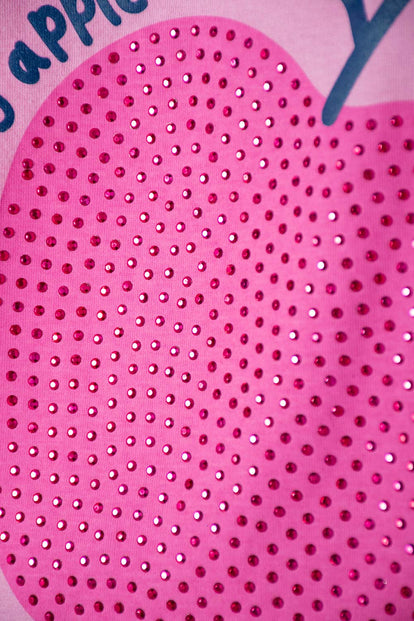 CAMISETA DE LITTLEMIC MANGA CORTA ROSADA PARA NIÑA 2T A 5T