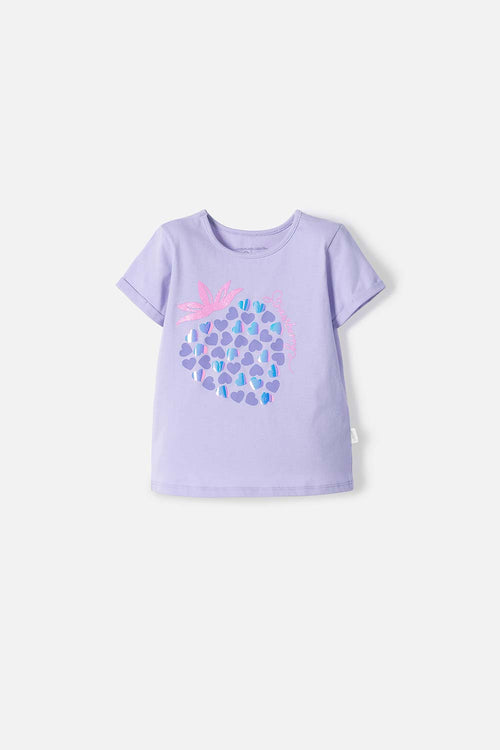 Card slide image -  CAMISETA DE LITTLEMIC MANGA CORTA LAVANDA PARA NIÑA 2T A 5T