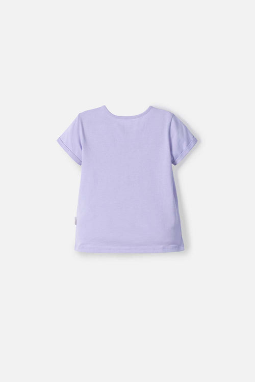 Card slide image -  CAMISETA DE LITTLEMIC MANGA CORTA LAVANDA PARA NIÑA 2T A 5T