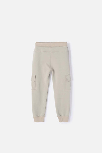 JOGGER DE MIC CON CORDÓN VERDE ACEITUNA PARA NIÑO