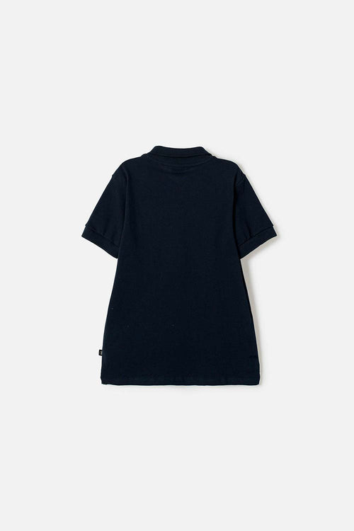 CAMISETA TIPO POLO DE MIC AZUL PARA NIÑO