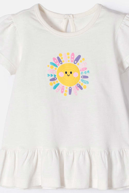 CONJUNTO LITTLEMIC MULTICOLOR DE CAMISETA ESTAMPADA PARA BEBÉ NIÑA