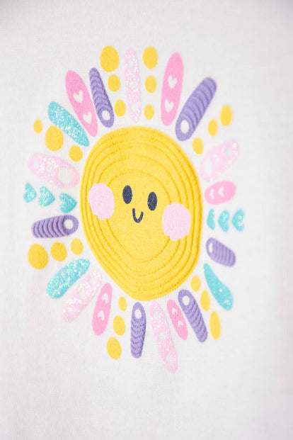  CONJUNTO LITTLEMIC MULTICOLOR DE CAMISETA ESTAMPADA PARA BEBÉ NIÑA