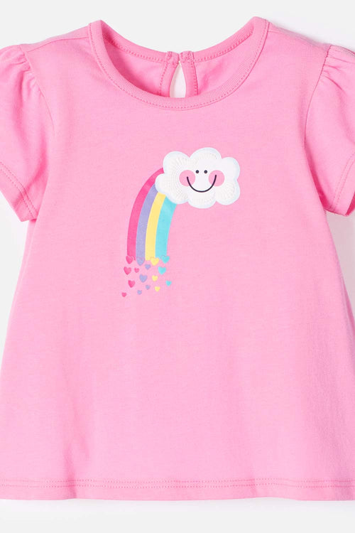 Card slide image -  CONJUNTO LITTLEMIC MULTICOLOR MANGA CORTA PARA BEBÉ NIÑA