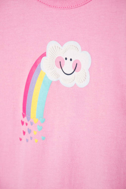  CONJUNTO LITTLEMIC MULTICOLOR MANGA CORTA PARA BEBÉ NIÑA