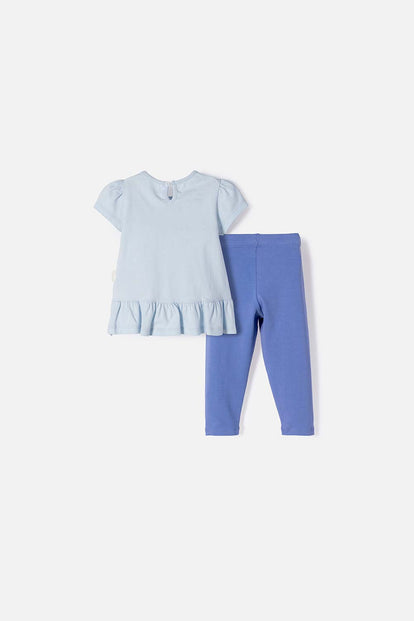 CONJUNTO LITTLEMIC MULTICOLOR DE PANTALÓN LARGO PARA BEBÉ NIÑA