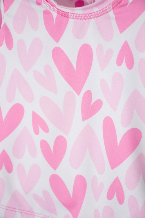 Card slide image -  VESTIDO DE BAÑO DE LITTLEMIC CON GORRO ROSADO PARA BEBÉ NIÑA