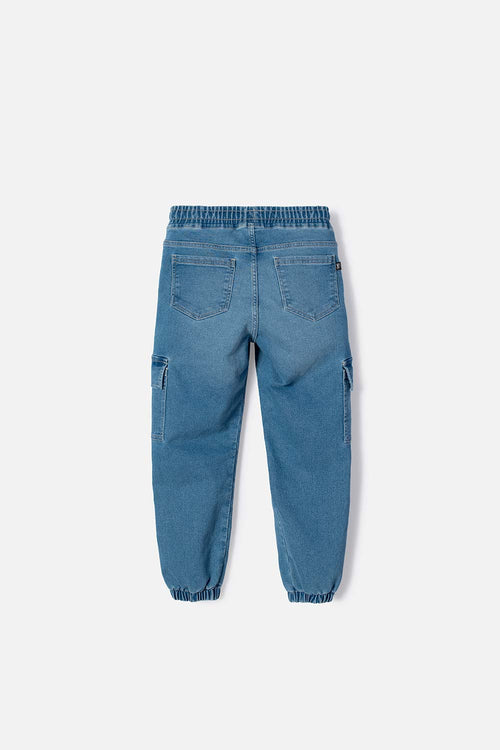 JOGGER DE MIC CON CORDÓN AZUL PARA NIÑO