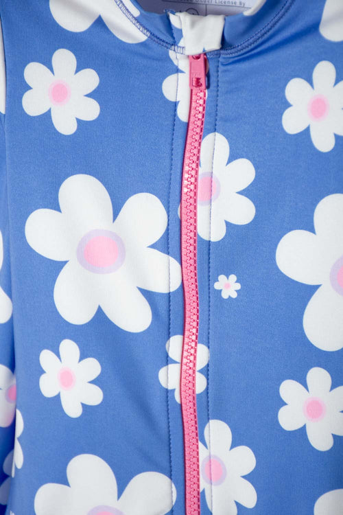 Card slide image -  VESTIDO DE BAÑO LITTLEMIC MULTICOLOR ENTERIZO MANGA LARGA PARA NIÑA 2T A 5T