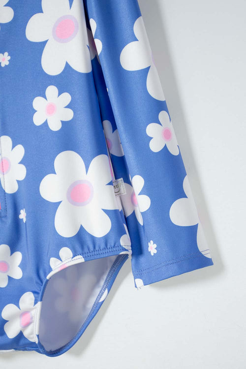 Card slide image -  VESTIDO DE BAÑO LITTLEMIC MULTICOLOR ENTERIZO MANGA LARGA PARA NIÑA 2T A 5T