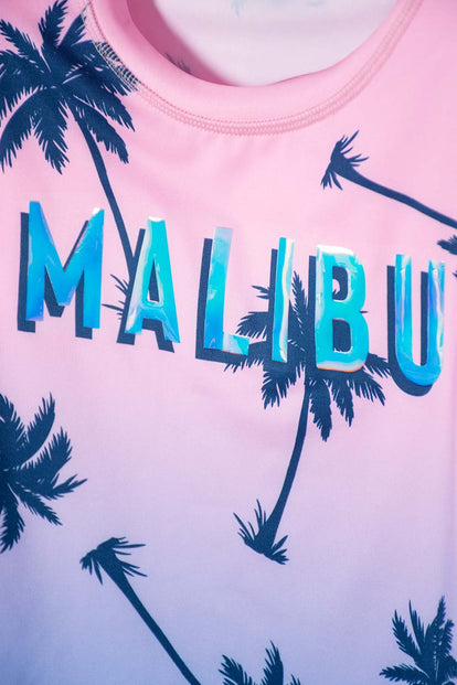  VESTIDO DE BAÑO MIC MULTICOLOR DE CAMISETA MANGA LARGA PARA NIÑA