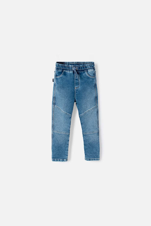 Card slide image -  JOGGER DE LITTLEMIC CON CORDÓN AZUL PARA NIÑO 2T A 5T