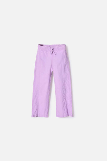 JOGGER DE LITTLEMIC CON CORDÓN LILA PARA NIÑA 2T A 5T