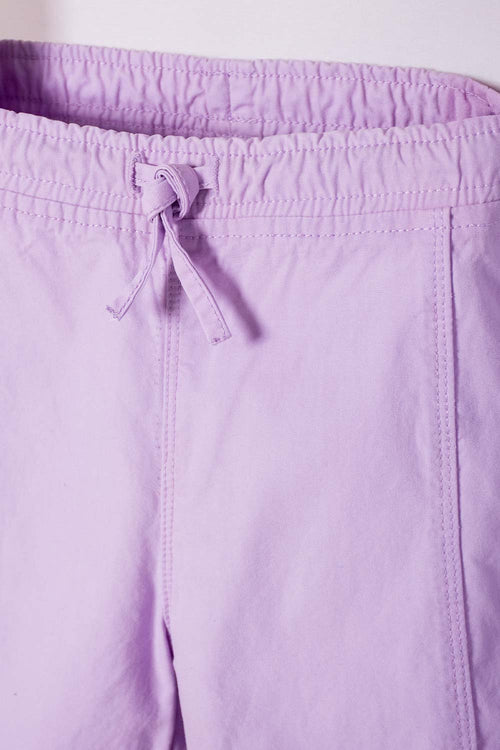 JOGGER DE LITTLEMIC CON CORDÓN LILA PARA NIÑA 2T A 5T