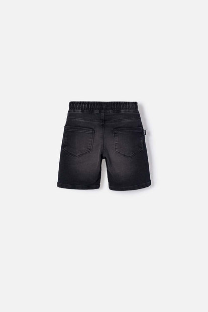 BERMUDA DE LITTLEMIC CON CORDÓN NEGRO PARA NIÑO 2T A 5T