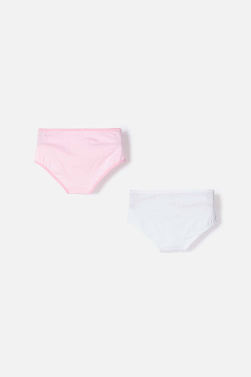 Card slide image -  PACK X2 PANTIES DE CAPYBARA ROSA Y BLANCO PARA NIÑA