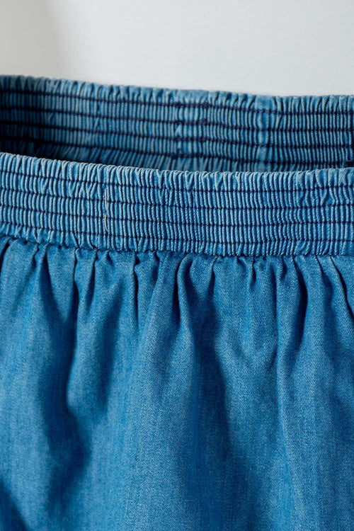 FALDA DE LITTLEMIC CON BOLERO AZUL PARA NIÑA 2T A 5T