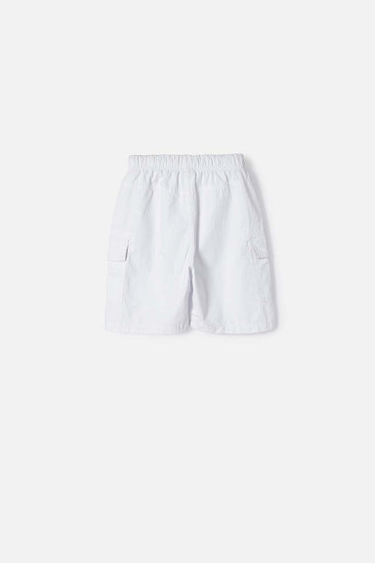BERMUDA DE MIC CON CORDÓN BLANCO PARA NIÑO