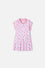 VESTIDO DE LITTLEMIC MANGA CORTA ROSADO PARA NIÑA 2T A 5T