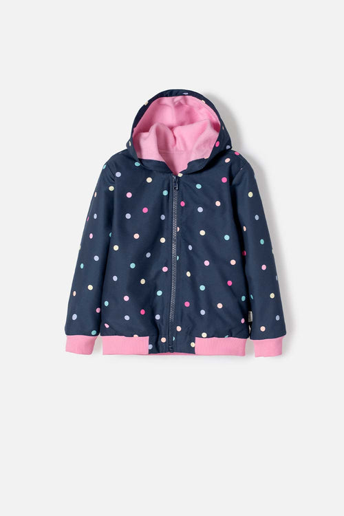 CHAQUETA DE LITTLEMIC CON CAPUCHA MULTICOLOR PARA NIÑA 2T A 5T