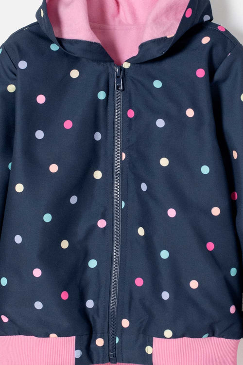 CHAQUETA DE LITTLEMIC CON CAPUCHA MULTICOLOR PARA NIÑA 2T A 5T