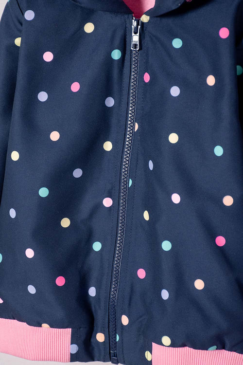 CHAQUETA DE LITTLEMIC CON CAPUCHA MULTICOLOR PARA NIÑA 2T A 5T