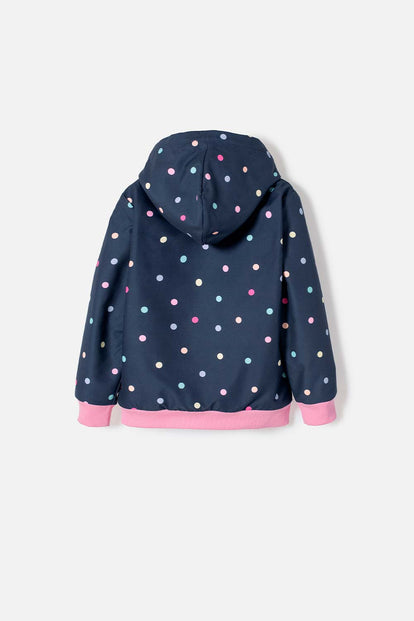 CHAQUETA DE LITTLEMIC CON CAPUCHA MULTICOLOR PARA NIÑA 2T A 5T