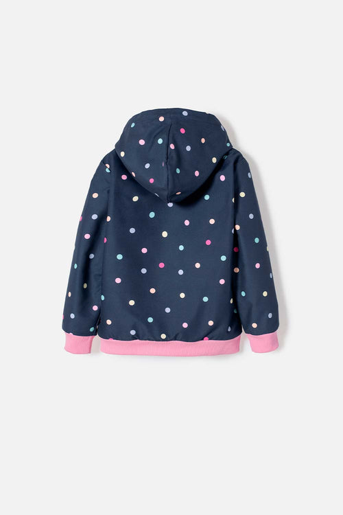 CHAQUETA DE LITTLEMIC CON CAPUCHA MULTICOLOR PARA NIÑA 2T A 5T