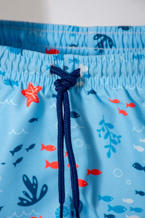 CONJUNTO DE BAÑO LITTLEMIC CON SOMBRERO MULTICOLOR PARA BEBÉ NIÑO