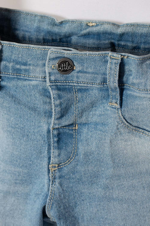 JEAN DE LITTLEMIC CON BOTA AMPLIA PARA NIÑA 2T A 5T