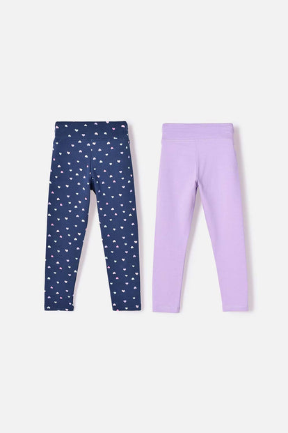 PACK X2 LEGGINS DE LITTLEMIC MULTICOLOR PARA NIÑA 2T A 5T