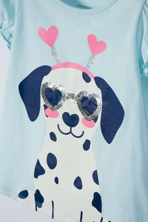 CONJUNTO DE LITTLEMIC CON SHORT MULTICOLOR PARA NIÑA 2T A 6T